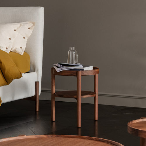 Comodino contemporaneo - ALTRENOTTI - in noce / in frassino / in metallo