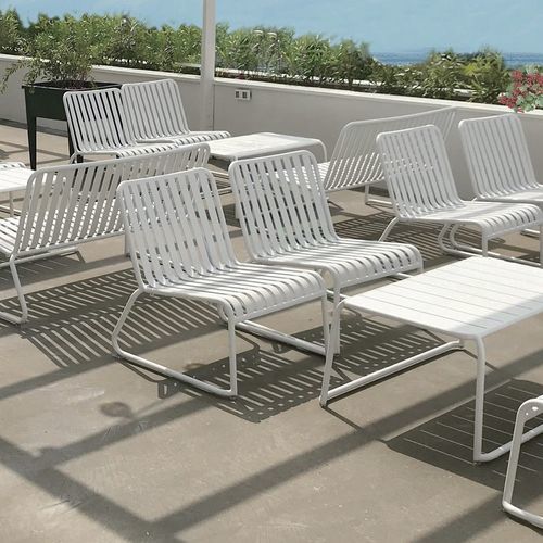 Poltrona contemporanea - Brighton - Zaneti - in alluminio / in alluminio / ergonomica