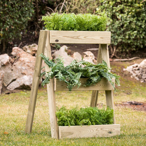 Fioriera in pino - Stand Line - Hortalia - rettangolare / verticale / contemporanea