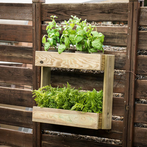Fioriera in pino - Stand Line KD - Hortalia - rettangolare / verticale / contemporanea