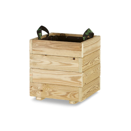 Fioriera in legno - PUN - Hortalia - quadrata / contemporanea / per zone urbane