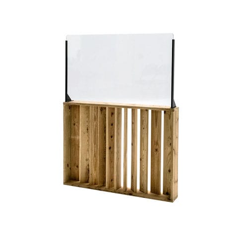 Separatore di spazi da esterno - BF100PH60 - Hortalia - in legno / per ristorante / per hotel