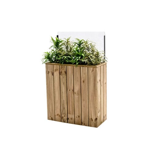 Fioriera in legno - J75A34PH40 - Hortalia - rettangolare / modulabile / con frangivento