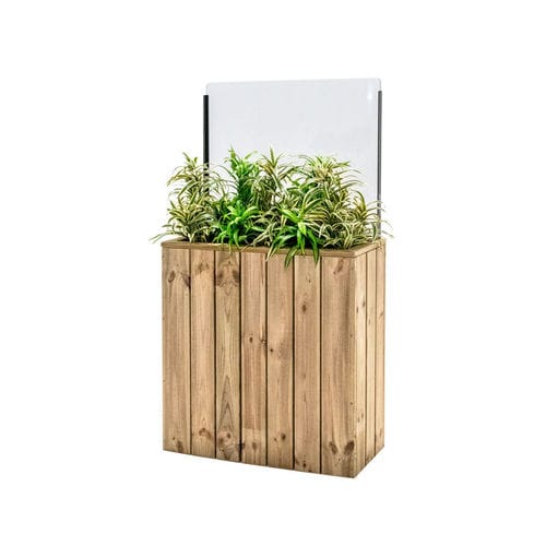 Fioriera in legno - J75A34PH60 - Hortalia - rettangolare / modulabile / con frangivento