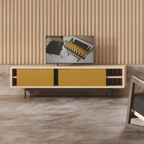 Mobile porta TV contemporaneo - INGMAR - Laengsel - su misura / con vano contenitore / in legno compensato