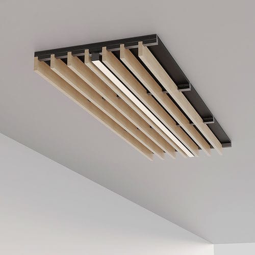 Pannello acustico per soffitto - WL V7 68 P35 - Woodslines - in legno massiccio / in rovere / in pino
