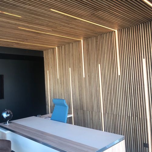 Pannello acustico in legno massiccio - WL V15 38 - Woodslines - per muro / per soffitto / in larice