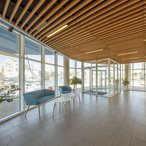 Pannello acustico per muro - WL V6 68 - Woodslines - per soffitto / in larice / in legno massiccio