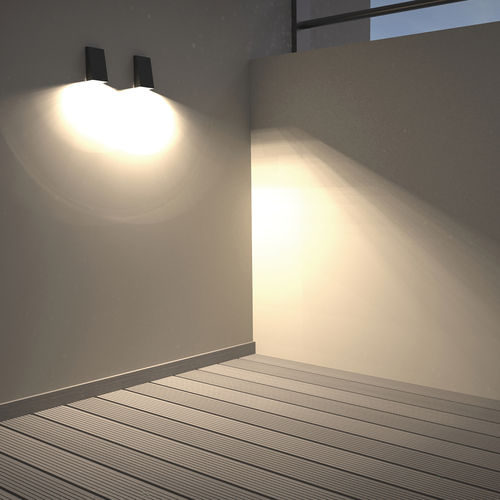 Applique contemporanea - NAMIBIA - Hofflights - da esterno / in alluminio / in PC
