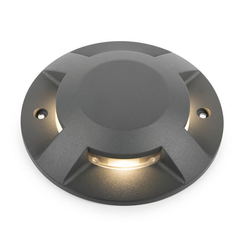 Faretto da incasso a pavimento - DUBLIN 4 SIDES - Hofflights - LED / rotondo / IP67