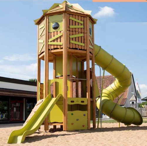 Struttura ludica per parco giochi - Gea Fun Experience - in legno / modulare