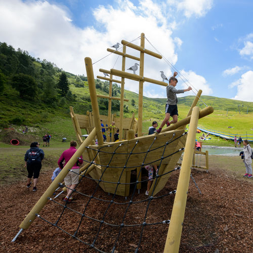Struttura ludica per parco giochi - NAVE AMERIGO VESPUCCI  - Gea Fun Experience - in legno