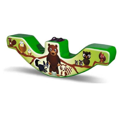 Altalena basculante in metallo - DONDOLO ANIMALETTI DOPPIO  - Gea Fun Experience - in plastica / per parco giochi