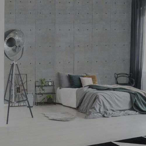 Rivestimento murale aspetto cemento - ANDOWALL - Concrete Design - per interni / da esterno / in tessuto acrilico
