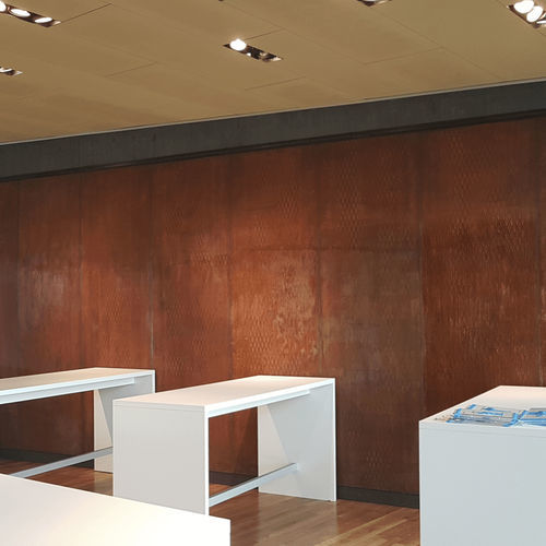 Rivestimento murale aspetto cemento - RUST - Concrete Design - per interni / da esterno / in calcestruzzo