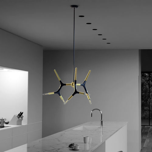 Lampada a sospensione - SUSAN - Ambiate Lighting - in ottone / contemporanea / con cavo