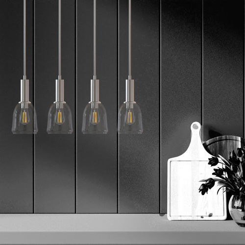 Lampada a sospensione - ELIA - Ambiate Lighting - in nichel / in raso / contemporanea