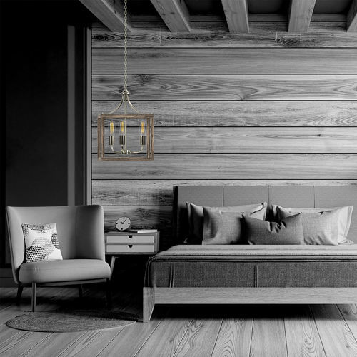 Lampada a sospensione - GABBIA - Ambiate Lighting - in nichel / in legno / contemporanea
