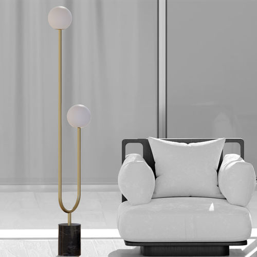 Lampada da terra - INVERSIONE - Ambiate Lighting - in metallo / in marmo / contemporanea