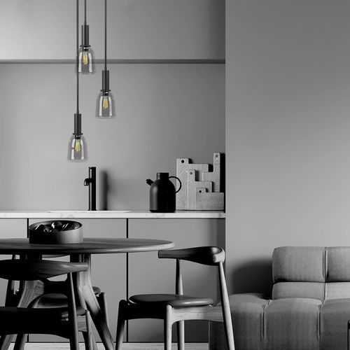 Lampada a sospensione - TALIA TRIO - Ambiate Lighting - in vetro / contemporanea / con cavo