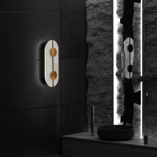 Applique contemporanea - OROLOGIO - Ambiate Lighting - da interno / in ottone / in acciaio