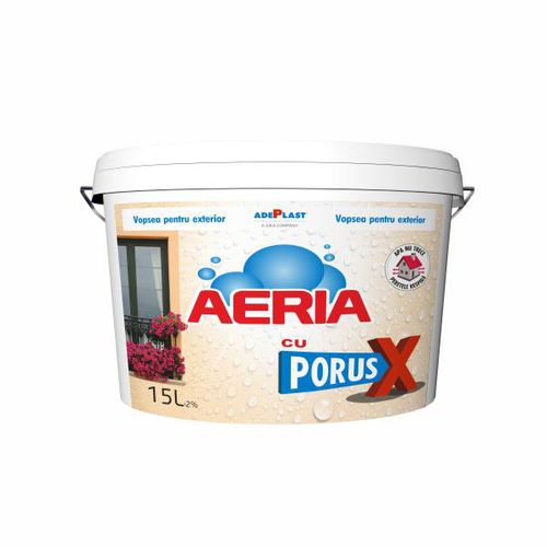 Pittura decorativa - AERIA WITH PORUS X  - AdePlast - da esterno / per muro / bianca