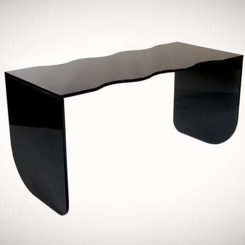 Tavolo moderno - DESKS - Transparent Design SRL - in vetro / con supporto in vetro / rettangolare