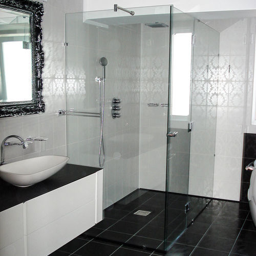 Box doccia all'italiana - Transparent Design SRL - in vetro / battente / con sportello battente