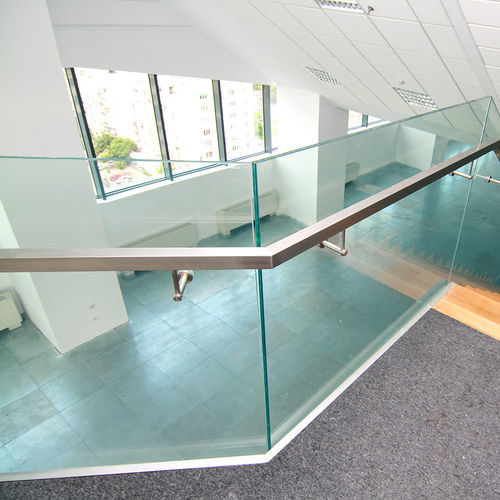 Ringhiera in alluminio - Transparent Design SRL - in vetro / pannelli in vetro / da interno