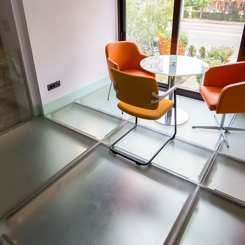 Pavimento in vetro - Transparent Design SRL - da interno / per soggiorno / residenziale