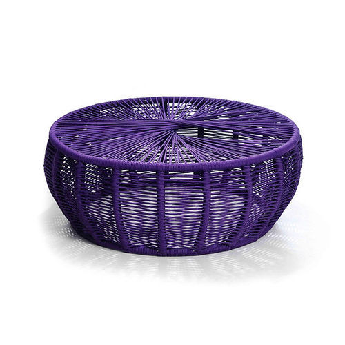 Pouf contemporaneo - CARAMBOLA  - Sergio J. Matos - in alluminio / in acciaio / in corda