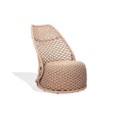 Poltrona contemporanea - ERERÉ  - Sergio J. Matos - in corda / in corda / beige