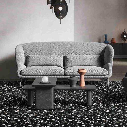 Divano contemporaneo - Coquille - LIU JO Living - in tessuto / con braccioli / per cuscini