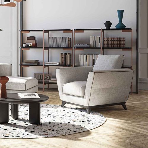 Poltrona contemporanea - Perfect Dream - LIU JO Living - in tessuto / in legno / con cuscino rimovibile