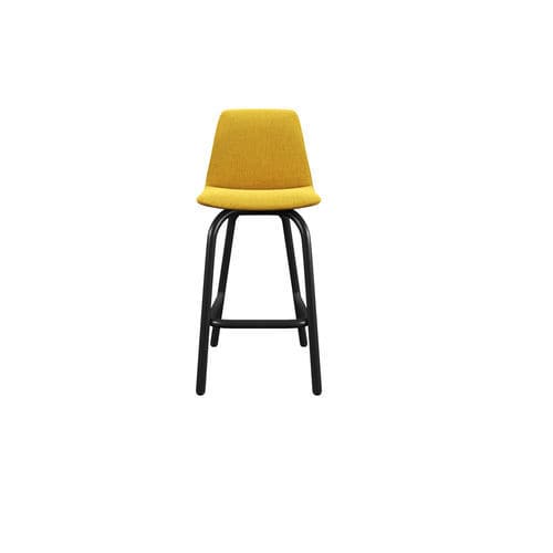Sedia alta contemporanea - Marsina - LIU JO Living - da interno / in tessuto / con supporto in acciaio verniciato a polvere