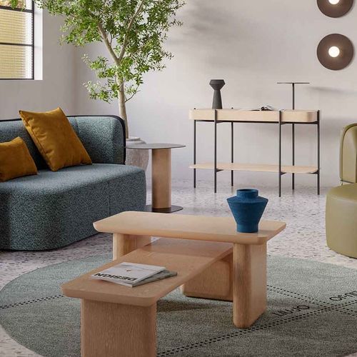 Panca contemporanea - Caillou - LIU JO Living - in frassino / in carbonio / senza schienale