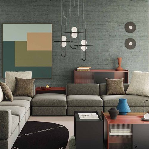 Lampada a sospensione - Solaire - LIU JO Living - in acciaio / in vetro soffiato / contemporanea