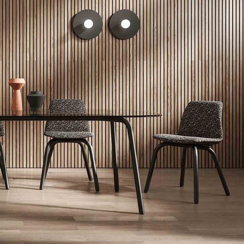 Sedia contemporanea - Marsina - LIU JO Living - da interno / in tessuto / con supporto in acciaio verniciato a polvere
