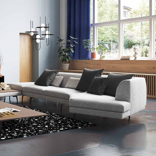 Divano modulare - Warmover - LIU JO Living - contemporaneo / in tessuto / con braccioli
