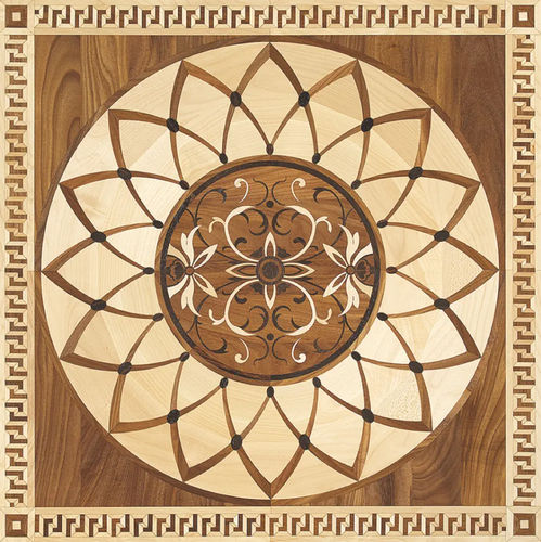 Parquet multistrato - LASER ROSETTES - PARCHETTIFICIO GARBELOTTO - in afromosia / in doussié / in acero