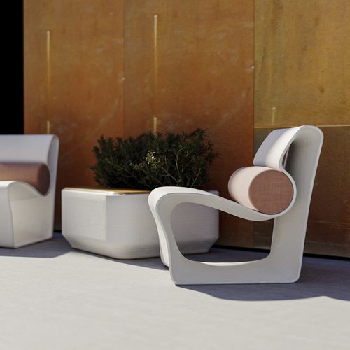Poltrona design originale - BOLSTER - Model No. Furniture - in resina / per cuscini / di progettazione ecologica