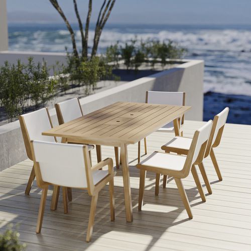 Tavolo da pranzo contemporaneo - SOLIS - Model No. Furniture - in ciliegio / in olmo / con supporto in legno di ciliegio
