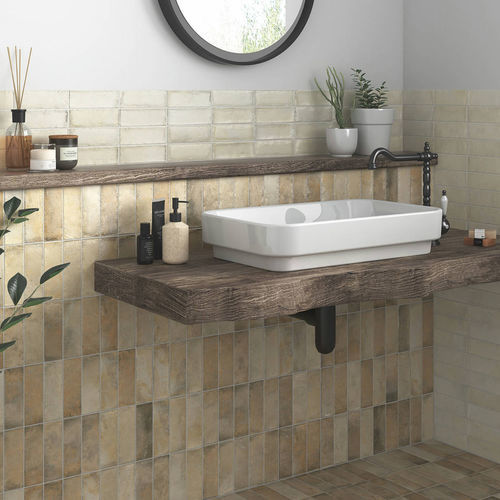 Piastrella in porcellana - GANDIA - MAYOLICA - opaca / da interno / da bagno
