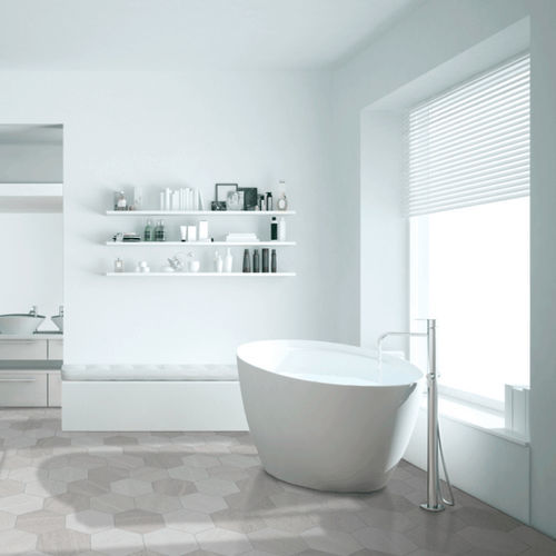 Piastrella esagonale in porcellana - AROSA  - CERLAT - opaca / da interno / da bagno