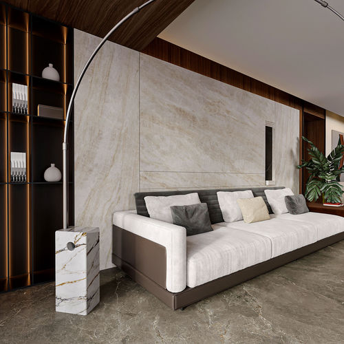 Lastra in pietra per muro - TAJ MAHAL QUARTZITE - GANI MARBLE TILES - per pavimento / per interni / lucida