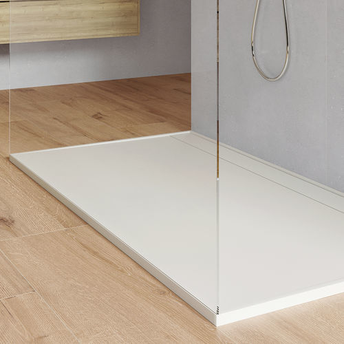 Piatto doccia rettangolare - FIJI - ZENON SMART SOLID SURFACE - da appoggio / in Solid Surface / antiscivolo