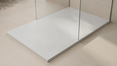 Piatto doccia rettangolare - SMART KORVIT - ZENON SMART SOLID SURFACE - da appoggio / in Solid Surface / antiscivolo