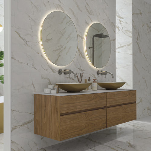Mobile da bagno design originale - HIDRA - ZENON SMART SOLID SURFACE - per uso residenziale / contract / in MDF