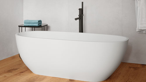 Vasca da bagno ovale - MICHIGAN SMART - ZENON SMART SOLID SURFACE - da appoggio / per ambiente abitativo / in Solid Surface