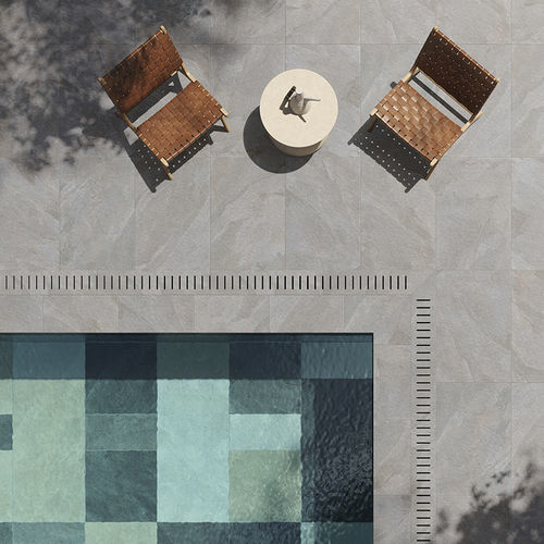 Bordo di piscina in gres porcellanato - ARK. - ERMESAURELIA - antiscivolo